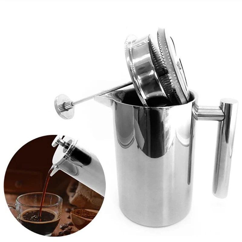 Coffee Equipment For Camping - إبريق قهوة فرنسي مزدوج الجدار معزول
