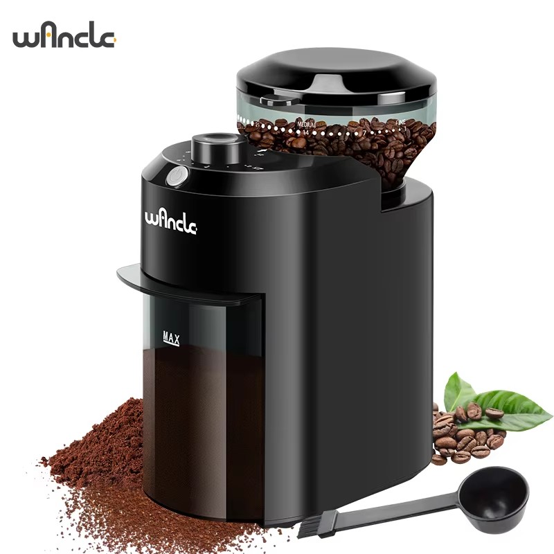 Wancle مطحنة القهوة الكهربائية - مراجعة Coffee Grinder Burr Flat وسعره
